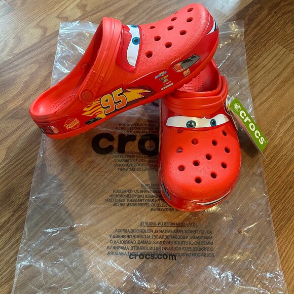 CROCS Other - New Crocs Classic Clog Cars Lightning Mcqueen Disney Sizes 4-12Mens DONT LIGHTUP